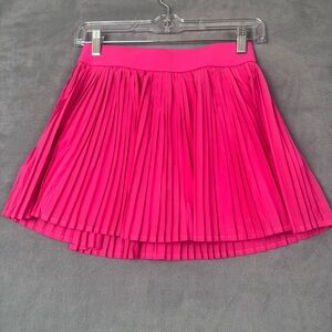 Anna Kaci Pleated Circle Skort in Hot Pink